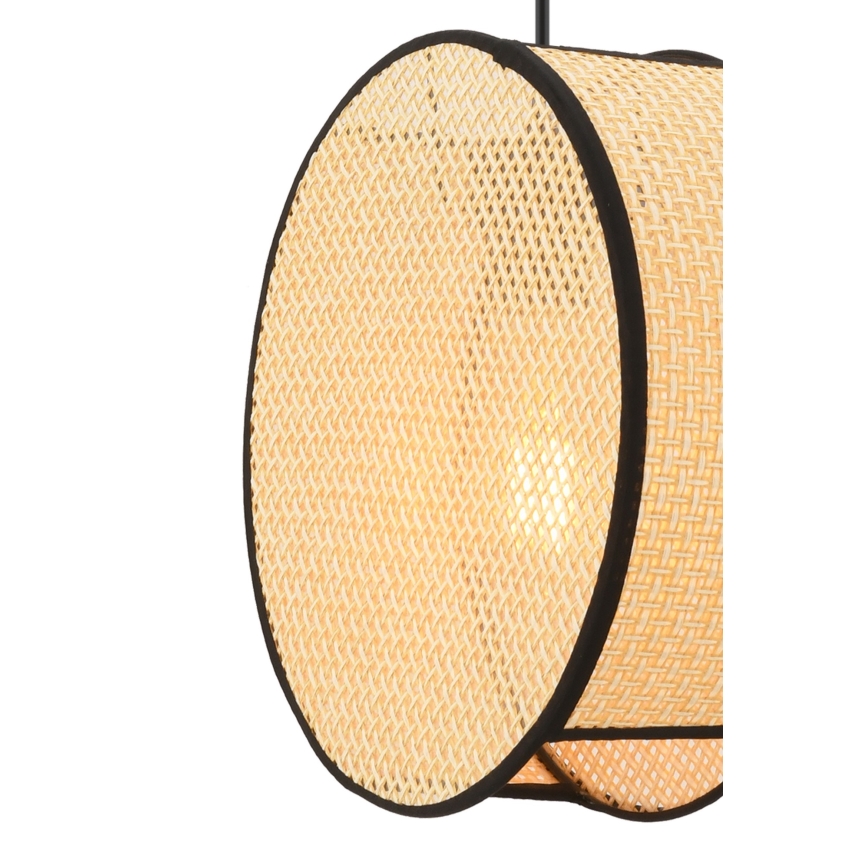 Pakabinamas šviestuvas su laidu BIG DRUM 1xE27/60W/230V smėlinė/juoda