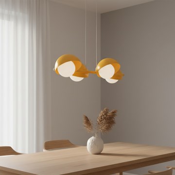 Pakabinamas šviestuvas su laidu BOOM 4xG9/8W/230V oranžinis