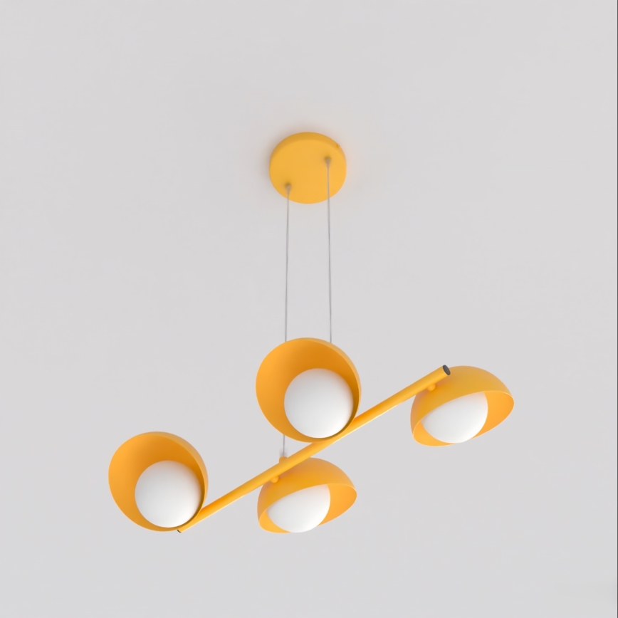 Pakabinamas šviestuvas su laidu BOOM 4xG9/8W/230V oranžinis