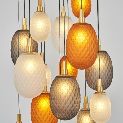 Pakabinamas šviestuvas su laidu CACTUS 16xG9/5W/230V varinis/pilkas/baltas