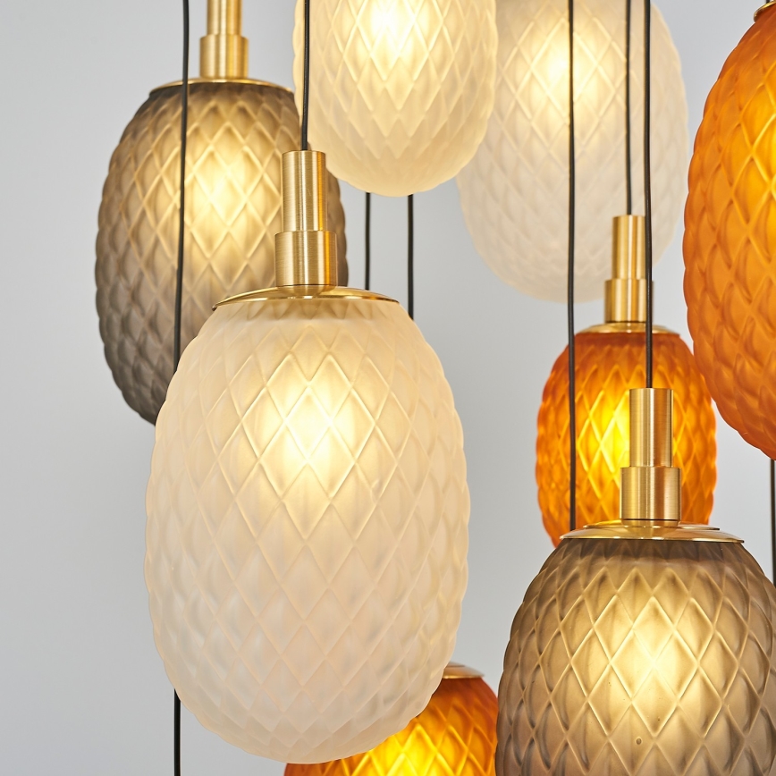 Pakabinamas šviestuvas su laidu CACTUS 16xG9/5W/230V varinis/pilkas/baltas