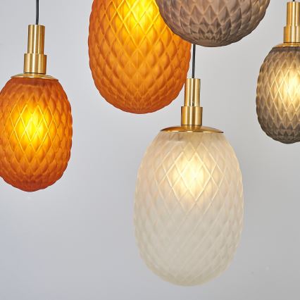 Pakabinamas šviestuvas su laidu CACTUS 16xG9/5W/230V varinis/pilkas/baltas