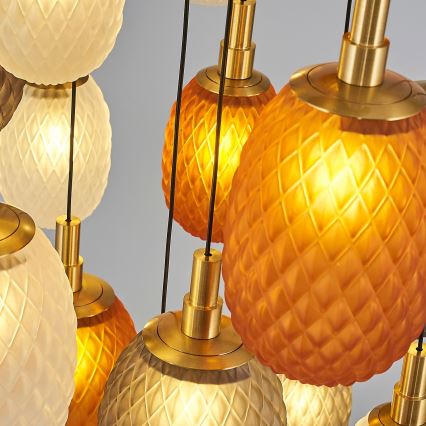 Pakabinamas šviestuvas su laidu CACTUS 16xG9/5W/230V varinis/pilkas/baltas