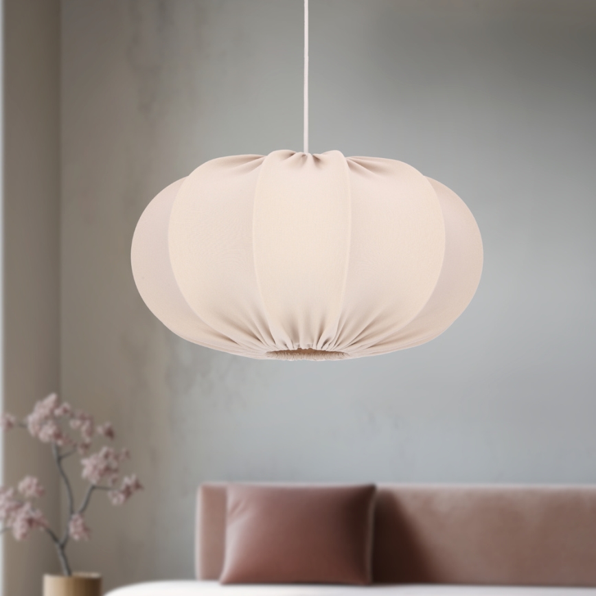 Pakabinamas šviestuvas su laidu CAFEE 1xE27/40W/230V skersmuo 52 cm smėlio spalvos