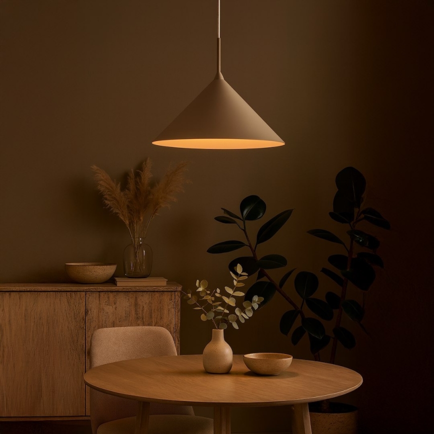 Pakabinamas šviestuvas su laidu CAPITAL 1xGX53/15W/230V Ø 46 cm taupe