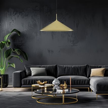 Pakabinamas šviestuvas su laidu CAPITAL 1xGX53/15W/230V Ø 60 cm, auksinis