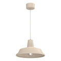 Pakabinamas šviestuvas su laidu CLASS 1xE27/15W/230V, smėlio spalvos