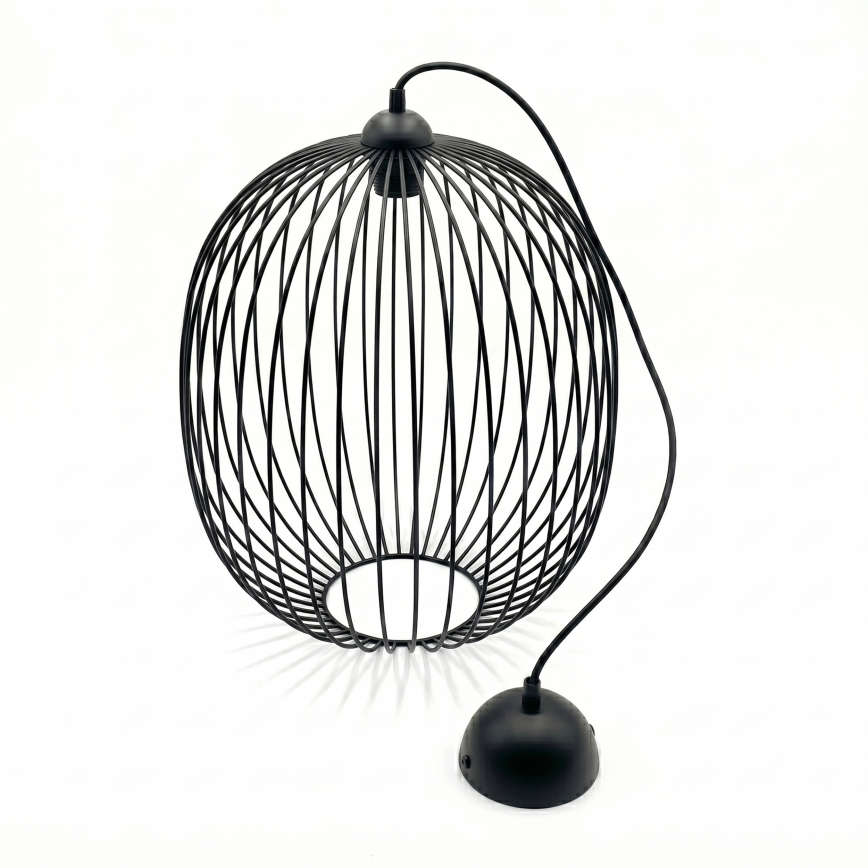 Pakabinamas šviestuvas su laidu DESTELLO 1xE27/15W/230V, skersmuo 32 cm, juodas