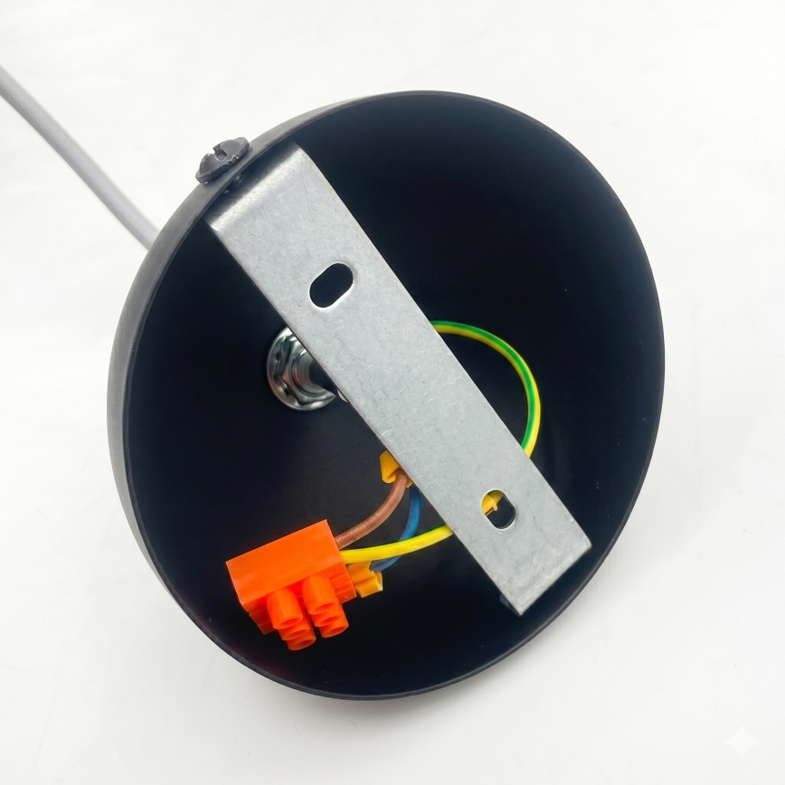 Pakabinamas šviestuvas su laidu DESTELLO 1xE27/15W/230V, skersmuo 32 cm, juodas