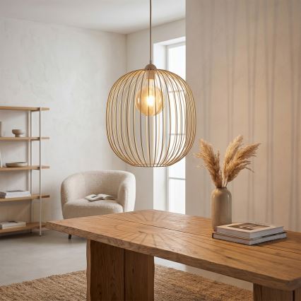 Pakabinamas šviestuvas su laidu DESTELLO 1xE27/15W/230V, skersmuo 33 cm, smėlinis
