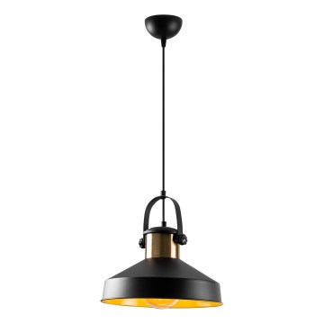 Pakabinamas šviestuvas su laidu DODO 1xE27/40W/230V juoda/bronzinė