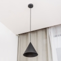Pakabinamas šviestuvas su laidu ETNA II 1xE27/15W/230V skers. 25 cm juodas