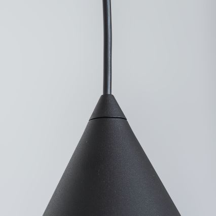 Pakabinamas šviestuvas su laidu ETNA II 1xE27/15W/230V skers. 25 cm juodas