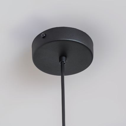 Pakabinamas šviestuvas su laidu ETNA II 1xE27/15W/230V skers. 25 cm juodas