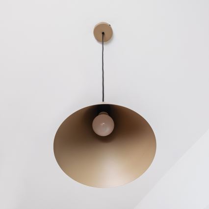 Pakabinamas šviestuvas su laidu ETNA II 1xE27/15W/230V skersmuo 25 cm smėlio spalvos