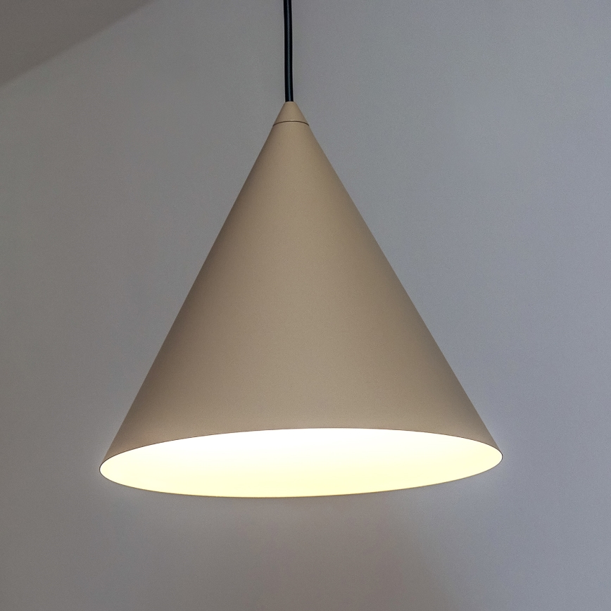 Pakabinamas šviestuvas su laidu ETNA II 1xE27/15W/230V skersmuo 25 cm smėlio spalvos