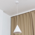 Pakabinamas šviestuvas su laidu ETNA II 1xE27/15W/230V Ø 25 cm, baltas