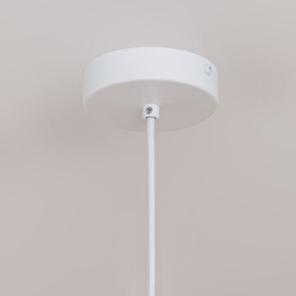 Pakabinamas šviestuvas su laidu ETNA II 1xE27/15W/230V Ø 25 cm, baltas