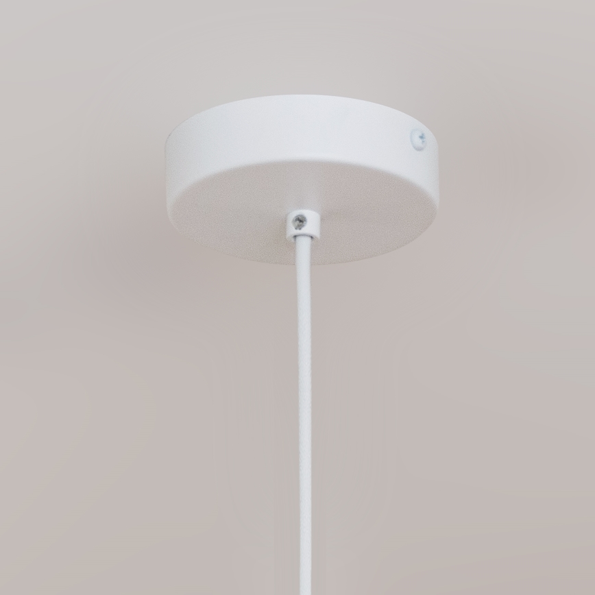 Pakabinamas šviestuvas su laidu ETNA II 1xE27/15W/230V Ø 25 cm, baltas