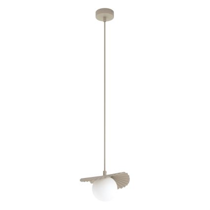 Pakabinamas šviestuvas su laidu FLORA 1xG9/8W/230V smėlio spalvos