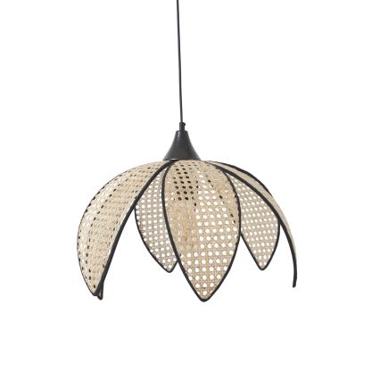Pakabinamas šviestuvas su laidu FUME 1xE27/40W/230V Ø 40 cm juoda/kreminė