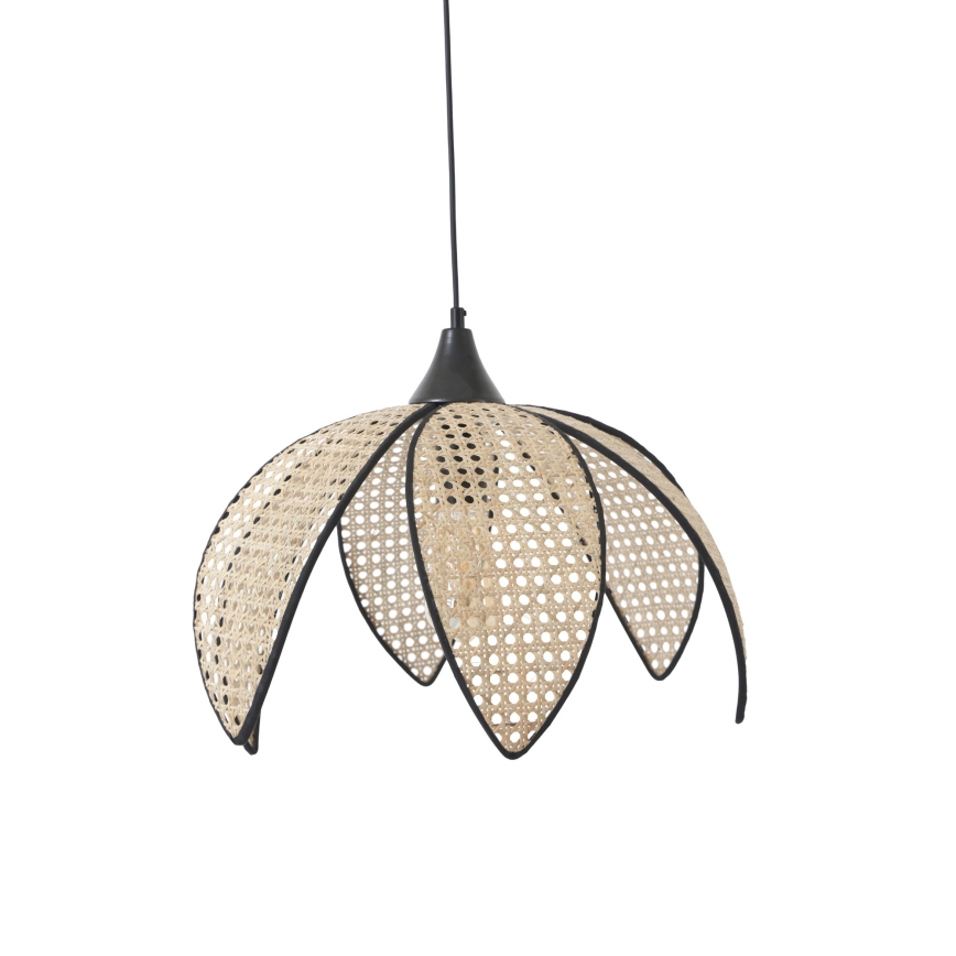 Pakabinamas šviestuvas su laidu FUME 1xE27/40W/230V Ø 40 cm juoda/kreminė