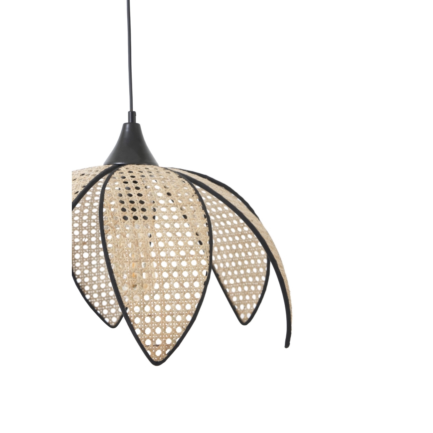 Pakabinamas šviestuvas su laidu FUME 1xE27/40W/230V Ø 40 cm juoda/kreminė