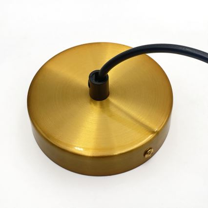 Pakabinamas šviestuvas su laidu HECTOR 1xE27/15W/230V balta/žalvaris skers. 25 cm