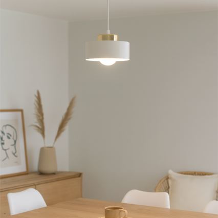 Pakabinamas šviestuvas su laidu IGNIA 1xE27/60W/230V balta