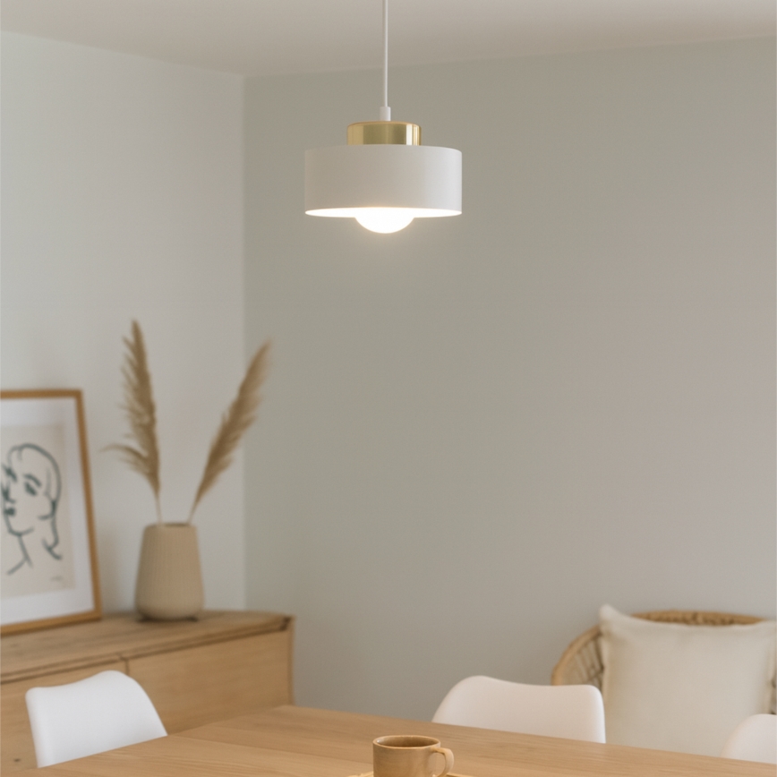 Pakabinamas šviestuvas su laidu IGNIA 1xE27/60W/230V balta