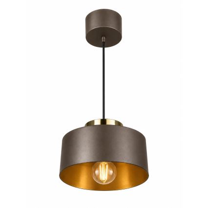 Pakabinamas šviestuvas su laidu IGNIA 1xE27/60W/230V rudas/auksinis