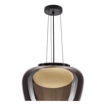 Pakabinamas šviestuvas su laidu INSIEME 1xGX53/10W/230V, skersmuo 38 cm, dūminė juoda