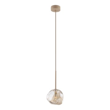 Pakabinamas šviestuvas su laidu LAVA 1xG9/8W/230V smėlio/dūminė smėlio spalva