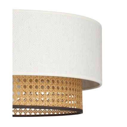 Pakabinamas šviestuvas su laidu NATIA, 1xE27/60W/230V, skersm. 45 cm, balta/ruda