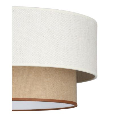 Pakabinamas šviestuvas su laidu NATIA 1xE27/60W/230V, skersmuo 45 cm, balta/ruda