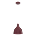 Pakabinamas šviestuvas su laidu NOAK CLASSIC 1xE27/15W/230V bordo