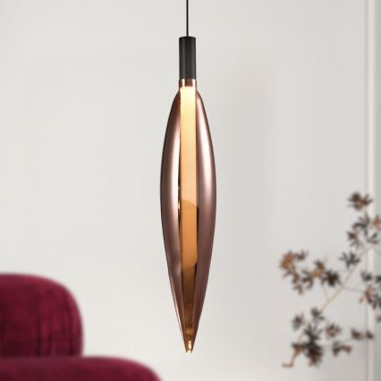 Pakabinamas šviestuvas su laidu NORDIC 1xG9/5W/230V juodas/varinis