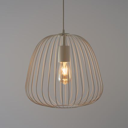 Pakabinamas šviestuvas su laidu OVELLA 1xE27/15W/230V skersmuo 36 cm kreminė