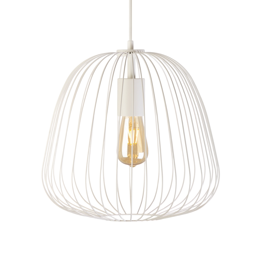 Pakabinamas šviestuvas su laidu OVELLA 1xE27/15W/230V skersmuo 36 cm kreminė