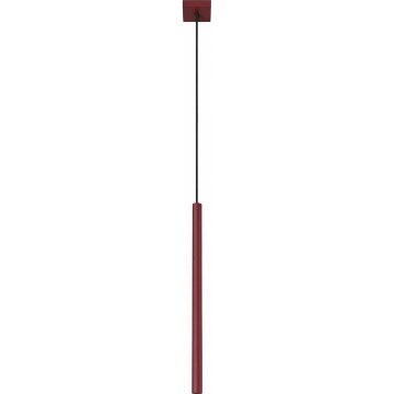 Pakabinamas šviestuvas su laidu PASTELO 1xG9/8W/230V, raudonas