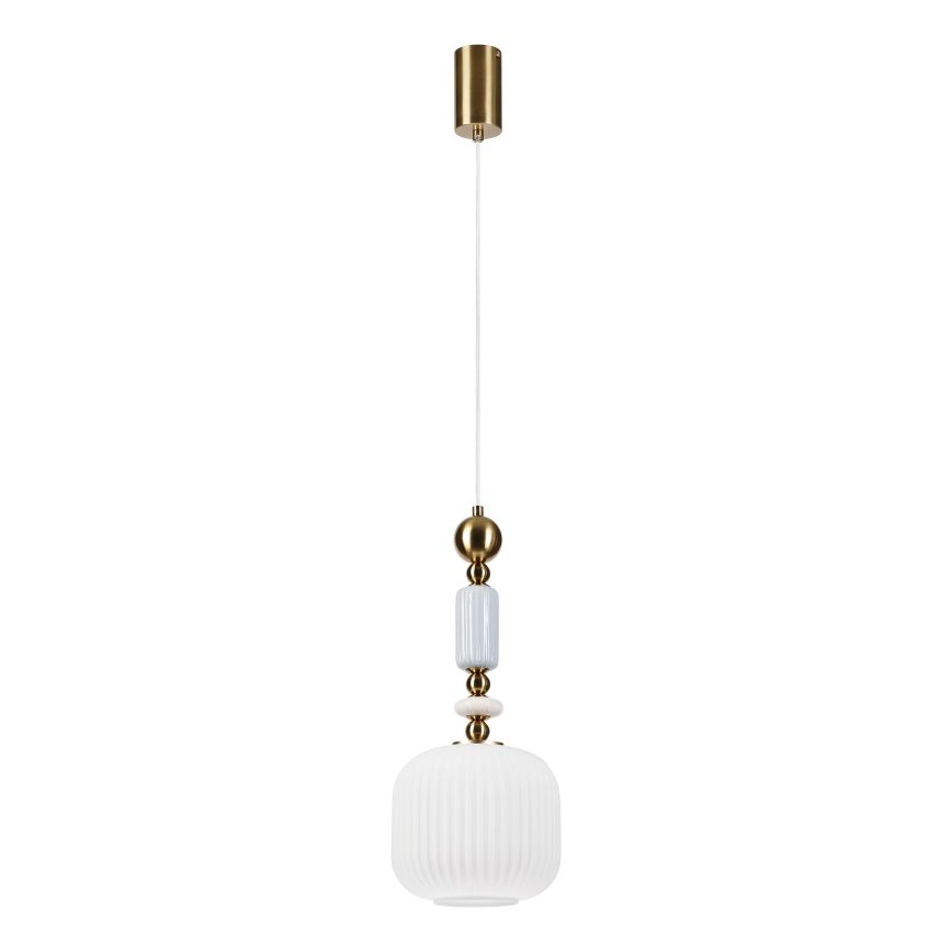 Pakabinamas šviestuvas su laidu ROYAL 1xE27/15W/230V auksinė/balta