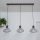 Pakabinamas šviestuvas su laidu SOLANO 3xE27/15W/230V juodas/auksinis