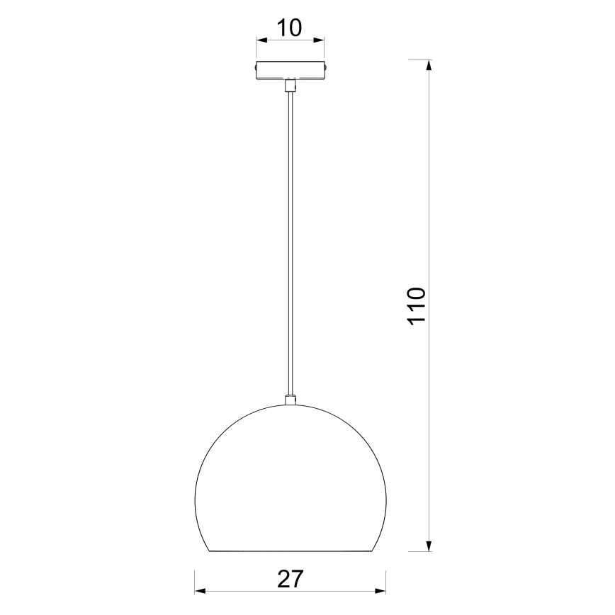 Pakabinamas šviestuvas su laidu SOOL 1xE27/15W/230V, skersmuo 27 cm, smėlio spalvos
