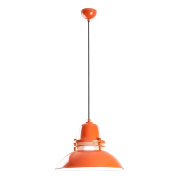 Pakabinamas šviestuvas su laidu TIBET 1xE27/40W/230V oranžinis