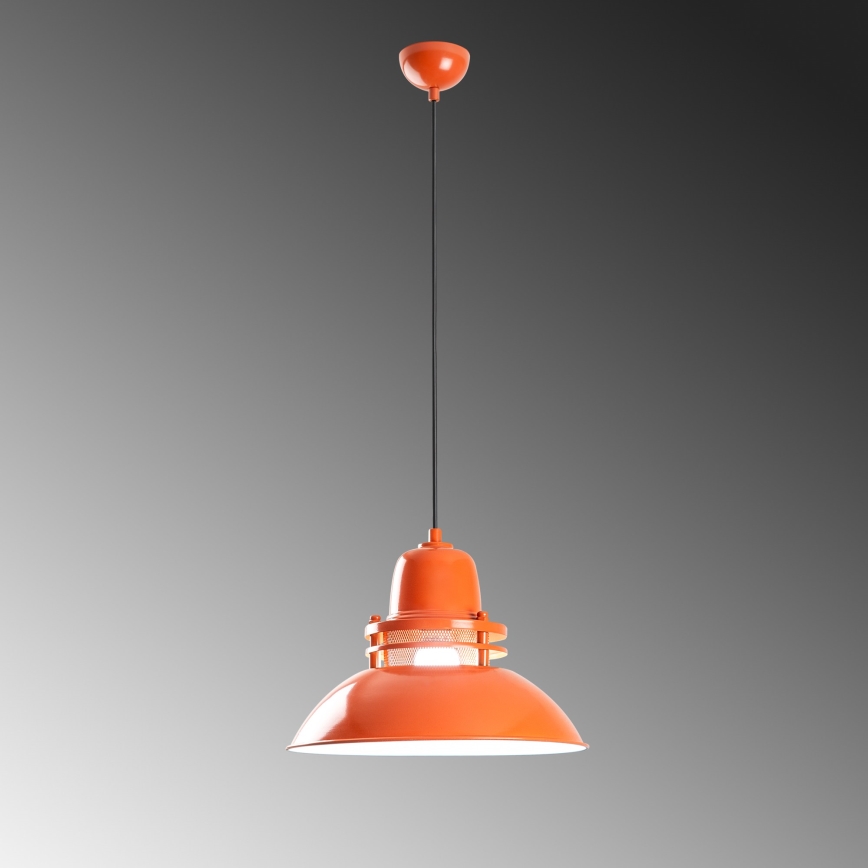 Pakabinamas šviestuvas su laidu TIBET 1xE27/40W/230V oranžinis