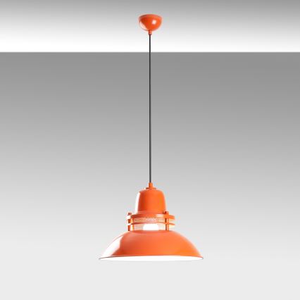 Pakabinamas šviestuvas su laidu TIBET 1xE27/40W/230V oranžinis