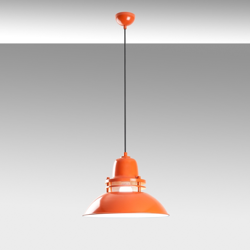Pakabinamas šviestuvas su laidu TIBET 1xE27/40W/230V oranžinis