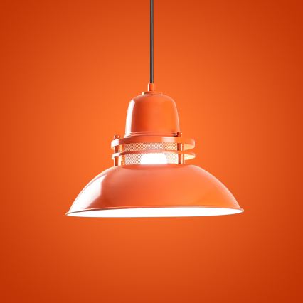 Pakabinamas šviestuvas su laidu TIBET 1xE27/40W/230V oranžinis