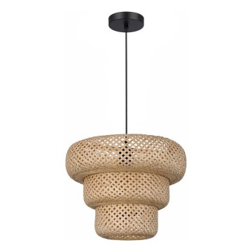 Pakabinamas šviestuvas su laidu TULUM 1xE27/15W/230V iš bambuko