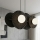 Pakabinamas šviestuvas su laidu UMBRA 4xG9/8W/230V juodas